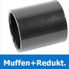 PVC Muffen + Reduktionen